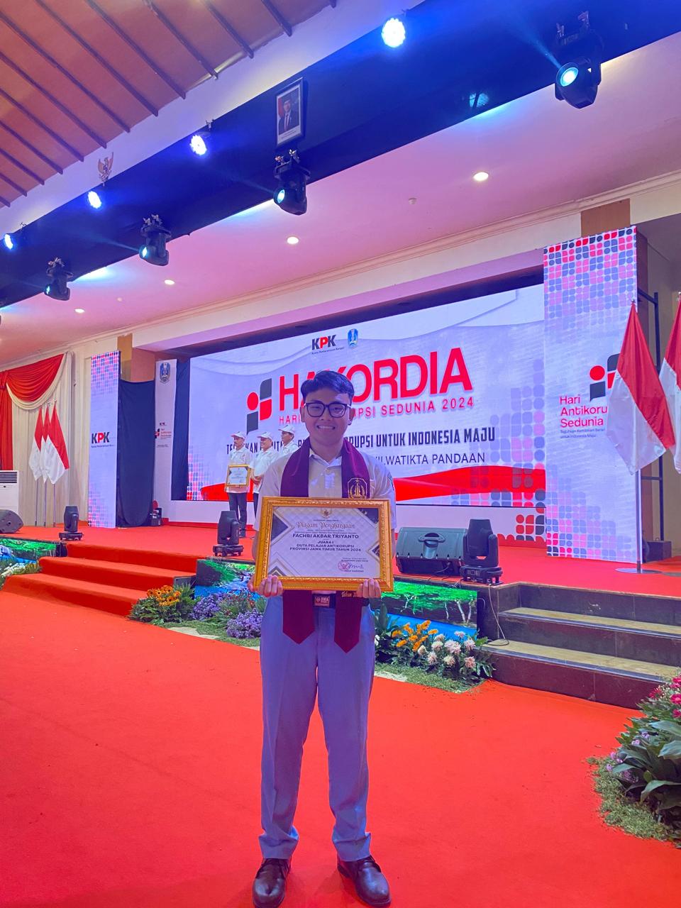 Fachri Akbar Siswa SMAN 1 Bojonegoro Raih Juara 1 Duta SMA Jawa Timur//