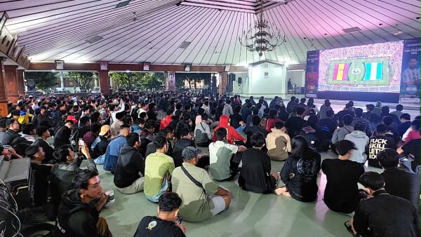Warga Antusias Nobar Final Piala Dunia 2026 di Pendopo Malowopati Bojonegoro