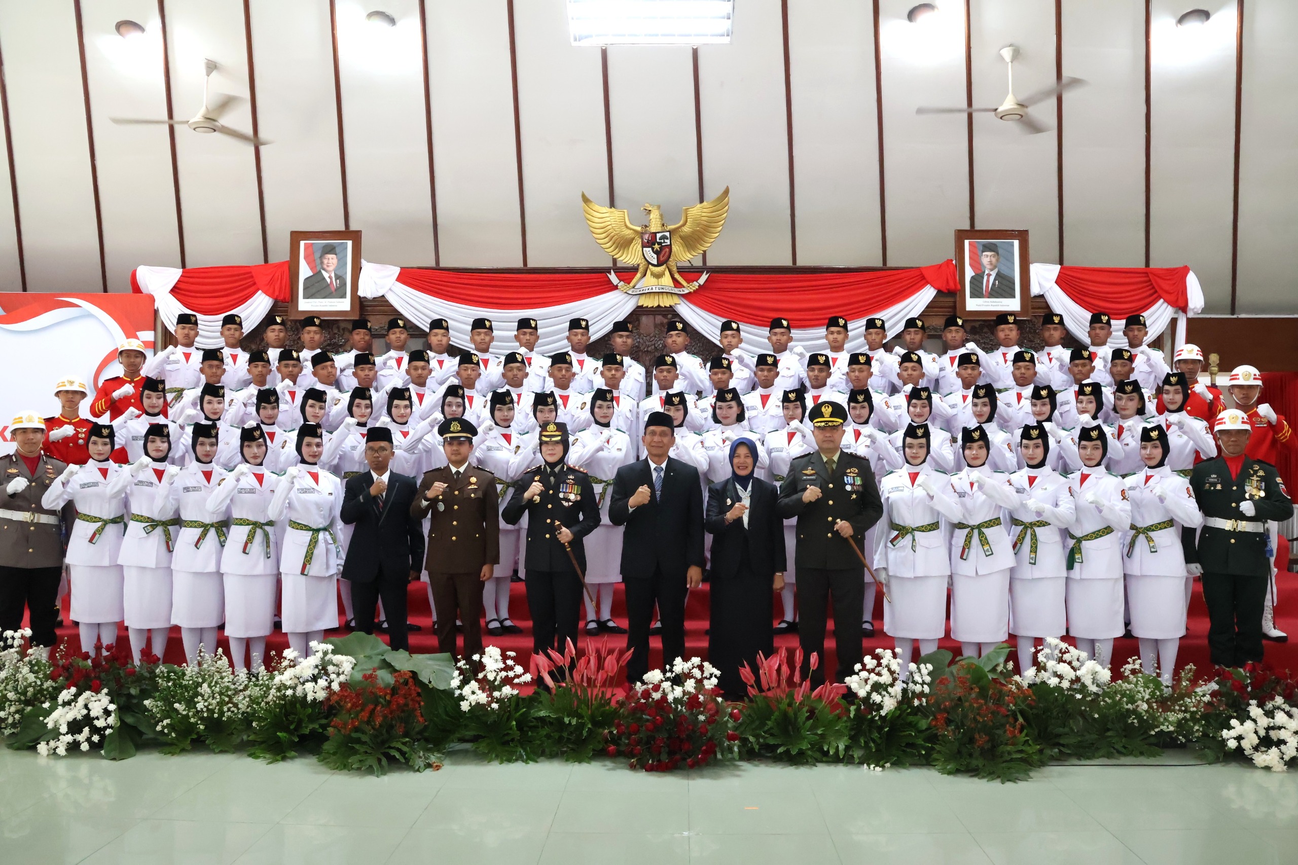 Paskibraka Bojonegoro Resmi Dikukuhkan Bupati Setyo Wahono