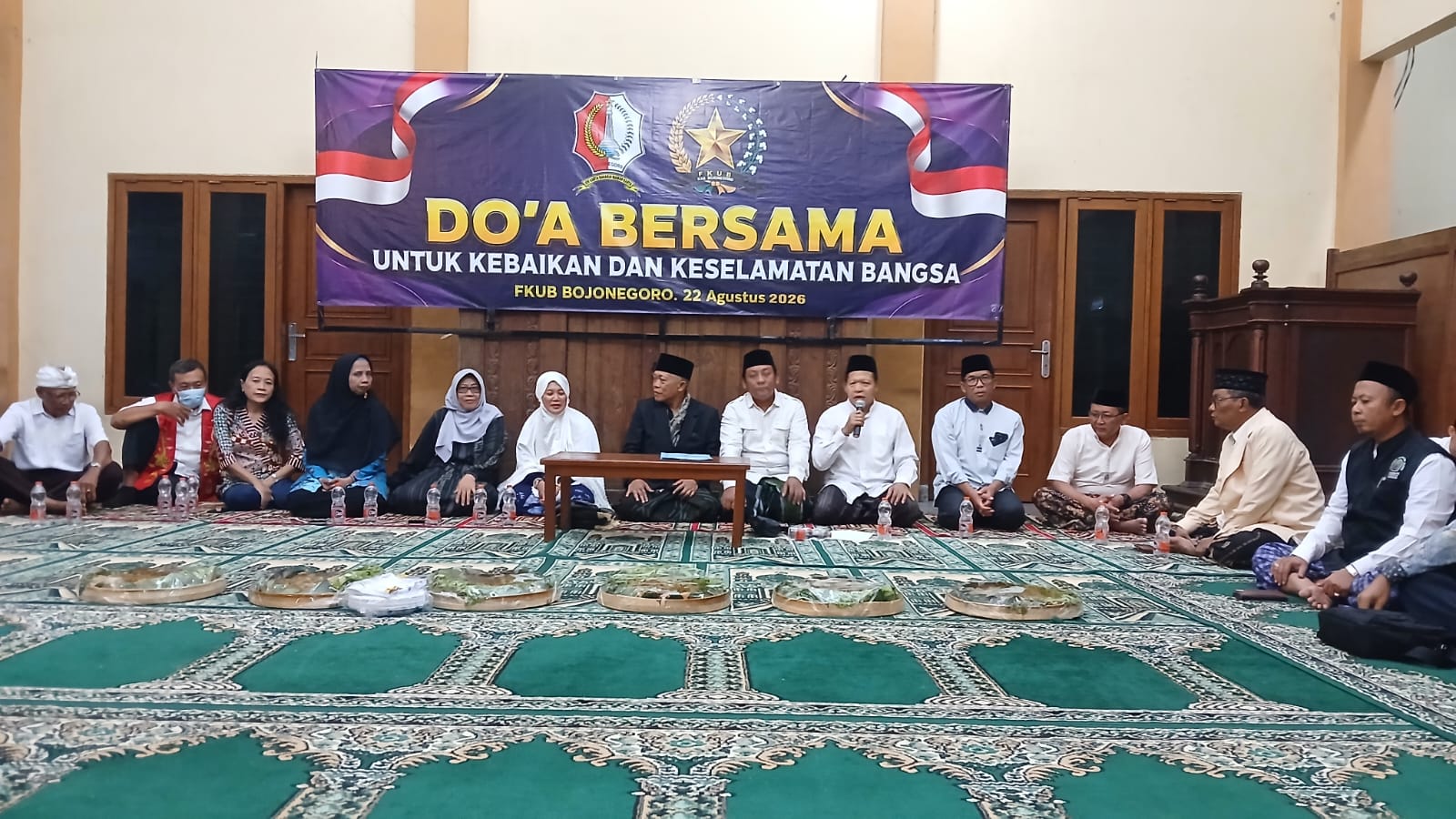 HUT RI ke-81, Forum Kerukunan Umat Beragama (FKUB) Bojonegoro Gelar Do’a Bersama 